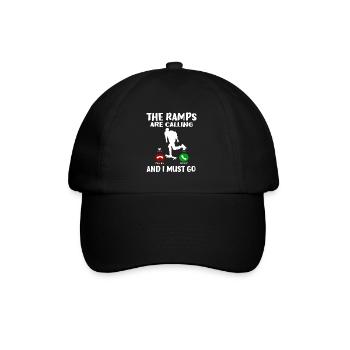 Skateboard Art For Boys Girls Men Skateboard Gifts - Baseball Cap - black/black - Front