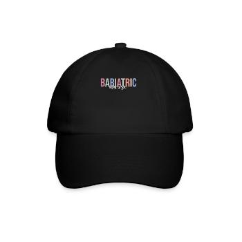 Nurse RN - Baseball Cap - black/black - Front