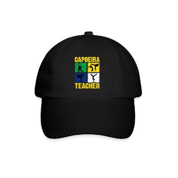 Capoeira-Lehrerin - Baseballkappe - Schwarz/Schwarz - Vorne