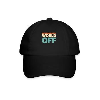 Wakeboard Wakeboarder Wakeboarding On World Off - Casquette classique - noir/noir - Devant