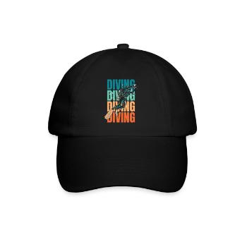 Plongeurs - Casquette classique - noir/noir - Devant