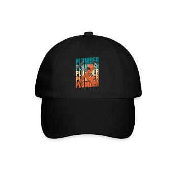 Plombier Plombier - Casquette classique - noir/noir - Devant