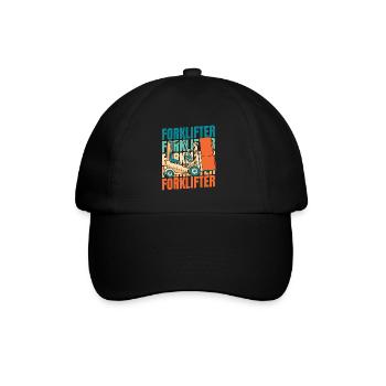 Forklift Forklift Driver - Baseball Cap - black/black - Front