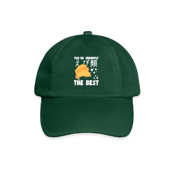 Sushi Lover Shrimply The Best - Baseball Cap - bottle green - Front
