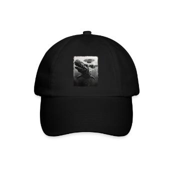 Mosasaure Dinosaure OVNI Alien Alien Se - Casquette classique - noir/noir - Devant