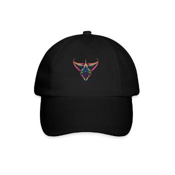 Stachelrochen Manta Rochen Popart - Baseballkappe - Schwarz/Schwarz - Vorne