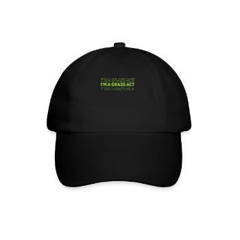 Tonte de tondeuse à gazon - Casquette classique - noir/noir - Devant