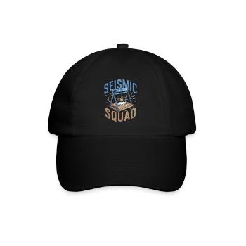 Geophysiker Kader - Baseballkappe - Schwarz/Schwarz - Vorne