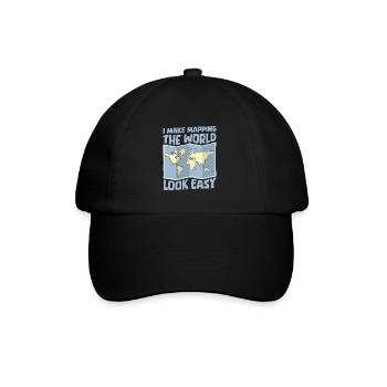 Geography Geographer - Baseball Cap - black/black - Front