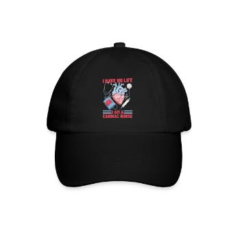Infirmière en cardiologie - Casquette classique - noir/noir - Devant