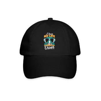 Commercial diver - Baseball Cap - black/black - Front
