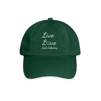 Rock Collector Live Love Rock Collecting - Baseball Cap - bottle green - Front