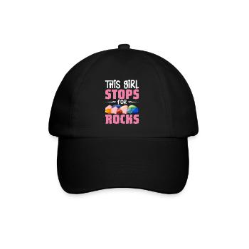 Rockhounding Rock Collectors Géologue Girl Stops - Casquette classique - noir/noir - Devant