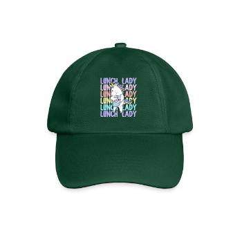 Lunch Lady Cafeteria Crew Graphic Design for - Baseball Cap - bottle green - Front