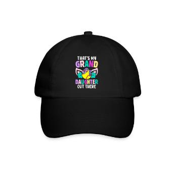 Softball Grand-père Mamie C’est ma petite-fille - Casquette classique - noir/noir - Devant