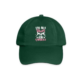 I'm Not Short I'm Gymnast Funny Gymnastics Girl - Baseball Cap - bottle green - Front