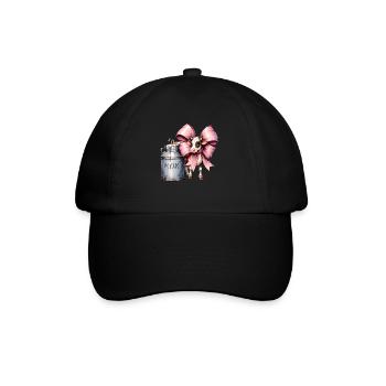 Coquette Bow Kuh Landwirt Milch Milchviehhalter - Baseballkappe - Schwarz/Schwarz - Vorne