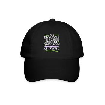 Funny Biology Quote For Biology Teacher Gift - Baseball Cap - black/black - Front