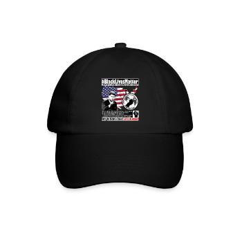 John F Kennedy Peace in All Times Quote - Baseball Cap - black/black - Front