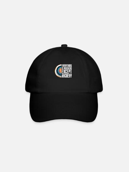 Tir à l’arc Flèche Tir à l’arc Tir à l’arc - Casquette classique - noir/noir