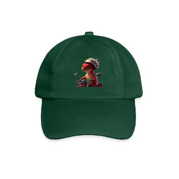 Happy Dino - Baseballkappe - Flaschengrün - Vorne