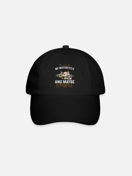J’aime ma moto mon chien et... - Casquette classique - noir/noir