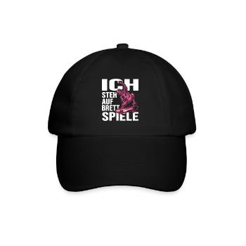skateboard sk8 skateboarder skatepark - Baseballkappe - Schwarz/Schwarz - Vorne