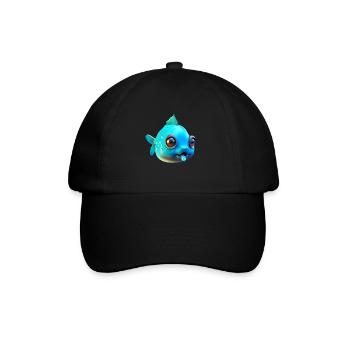 Poisson gras mignon - Casquette classique - noir/noir - Devant