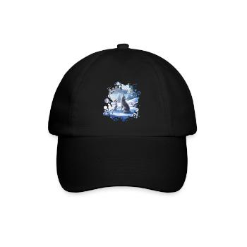 Freunde (Winterzauber) - Baseballkappe - Schwarz/Schwarz - Vorne