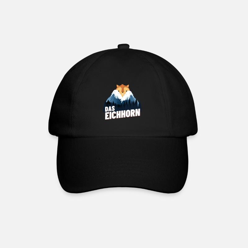 Das Eichhorn - Baseballkappe - Schwarz/Schwarz