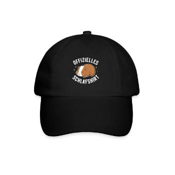 Meerschweinchen Kurzhaar Langhaar Crested Hunde - Baseballkappe - Schwarz/Schwarz - Vorne