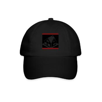 Real Estate House Logo - Baseball Cap - black/black - Front