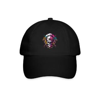 Koch Skull Skeleton Chef Crest - Baseball Cap - black/black - Front