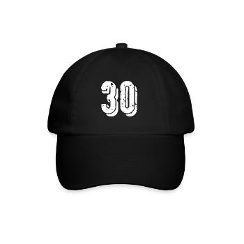 Maillot à 30 chiffres - Casquette classique - noir/noir - Devant