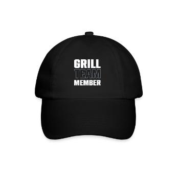 Grill Team - Baseballkappe - Schwarz/Schwarz - Vorne