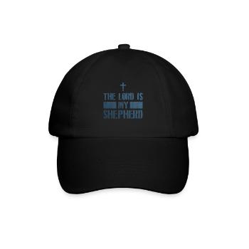 Jesus Mein Hirte Christlich Glaube - Baseballkappe - Schwarz/Schwarz - Vorne