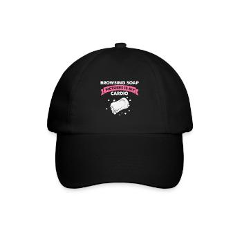 Homemade soap design for oil soap making - Baseball Cap - black/black - Front
