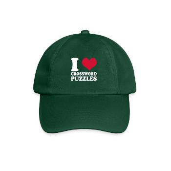 Kreuzworträtsel Rätsel J’adore les mots croisés - Casquette classique - vert bouteille - Devant