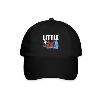 Klein und laut Cheerleader Geschenk Cheerleading - Baseballkappe - Schwarz/Schwarz - Vorne