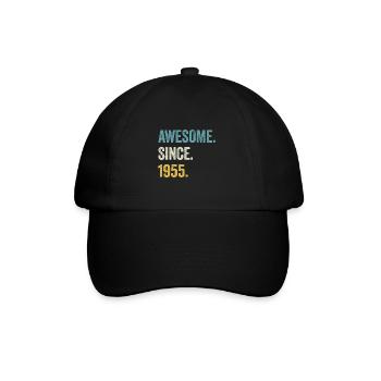 69e anniversaire 69 ans d’expérience depuis 1955 - Casquette classique - noir/noir - Devant
