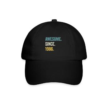 38e anniversaire 38 ans d’expérience depuis 1986 - Casquette classique - noir/noir - Devant
