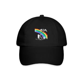 Daughter Dad Mourning Angel - Baseball Cap - black/black - Front