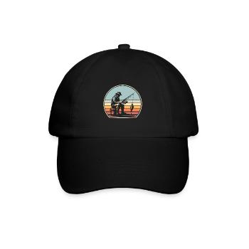 Fishing Anglers Fishing - Baseball Cap - black/black - Front