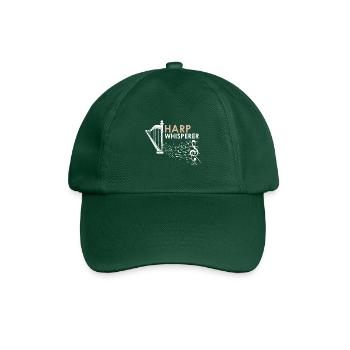 Harfe Design für Harfenist und Harfenspieler - Baseballkappe - Flaschengrün - Vorne