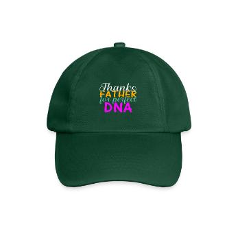Funny Father's Day gift shape for son and daughter - Baseball Cap - bottle green - Front