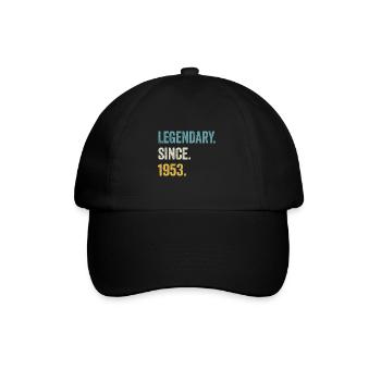 71 Years Old Legendary Since 1953 71st Birthday - Baseball Cap - black/black - Front