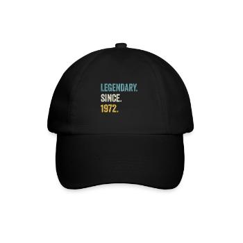 52e anniversaire 52 ans de légende depuis 1972 - Casquette classique - noir/noir - Devant