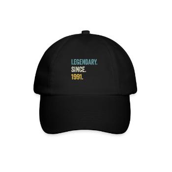 33e anniversaire 33 ans de légende depuis 1991 - Casquette classique - noir/noir - Devant