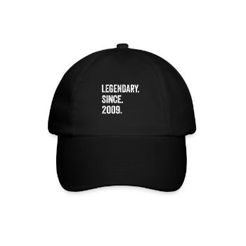 16 Years Old Legendary Since 2009 16th Birthday - Baseball Cap - black/black - Front
