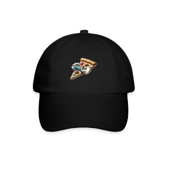 Pizza Gaming Gamer - Baseballkappe - Schwarz/Schwarz - Vorne